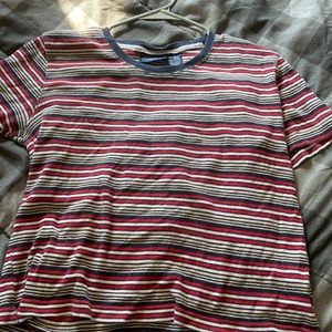 Vintage striped crop top